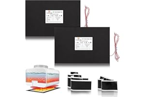 Camperxlite 12" x 18" RV Tank Heater Pad with Automatic Thermostat, DC 12V Holding Tank Heater with Larger Heating Module Use with Up to 56 Gallons Fresh Water/Grey Water/Black Water Tank (2Pcs)