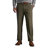 Haggar mens Premium No Iron Khaki Classic Fit