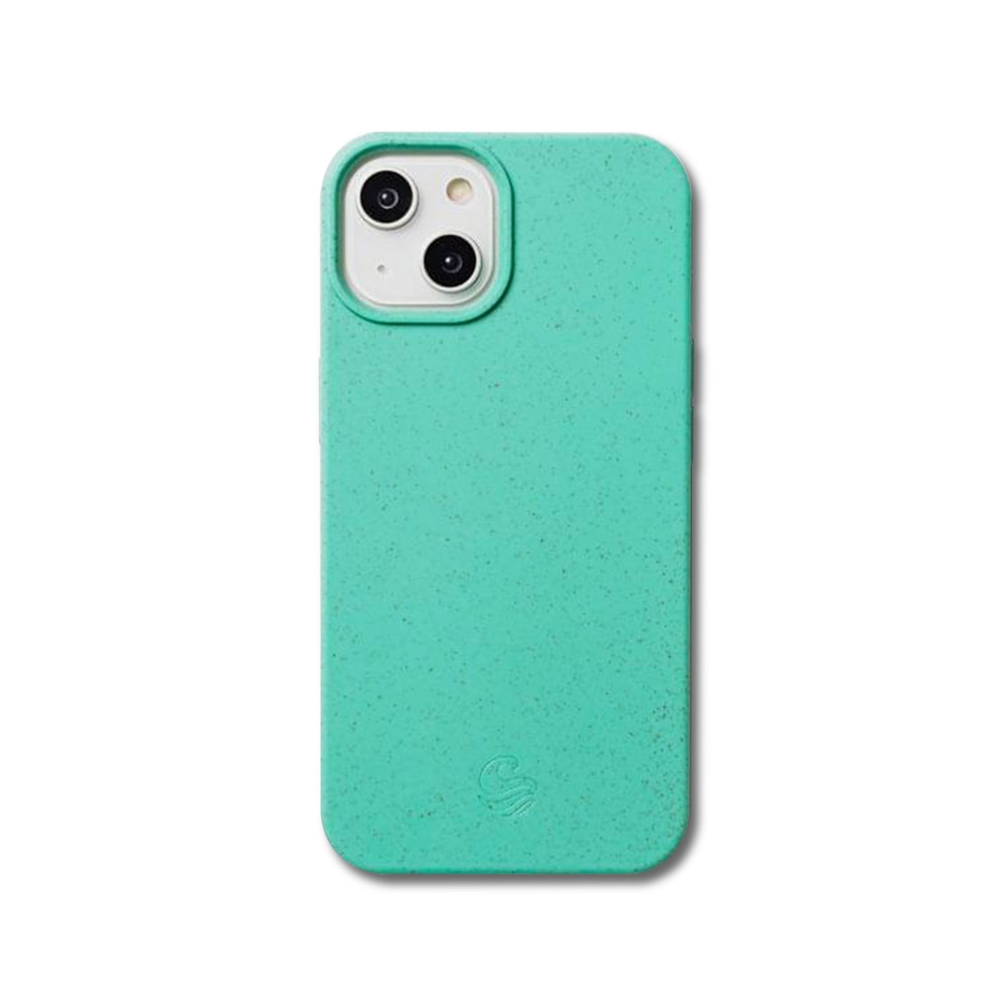 Wave Case iPhone 13 Phone Case - Eco-Friendly Wheat Straw Phone Case with Shock-Absorbing Corners | 2mm Raised Lip | Ultra-Thin Design, 360° Protection | Turquoise