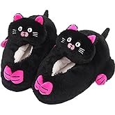 Caramella Bubble Cute Animal Slippers: Fuzzy Memory Foam Cat Slippers for Women, Plush Home Indoor/Outdoor Warm Winter House Shoes