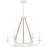 Minka Lavery 2126-655 Lanton Chandelier, 6-Light, 360 Total Watts, 28-in H x 26-in W, Sand White