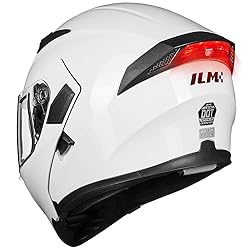 ILM Motorcycle Dual Visor Flip up Modular Full Face
