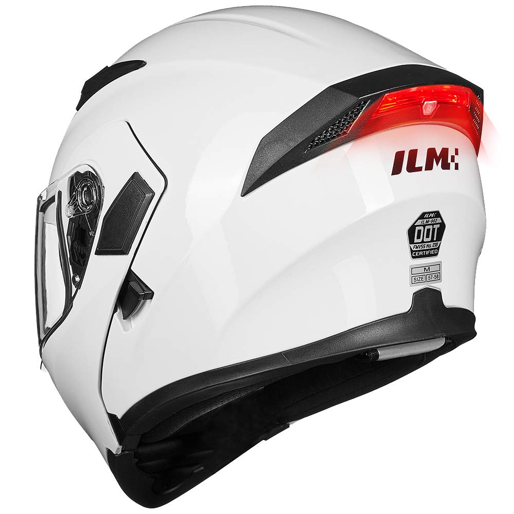 ILM Motorcycle Dual Visor Flip up Modular Full Face