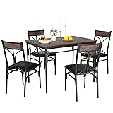 VECELO 3-Piece Bar Table and Chairs