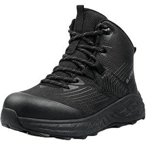 Blapek Steel Toe Work Boots for Men, Slip Resistant & Puncture Resistant | Lightweight Safety Shoes with Kevlar Puncture Prot