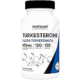 Nutricost Turkesterone Dietary Supplement 600mg, 120 Capsules - Vegetarian, Non-GMO & Gluten Free