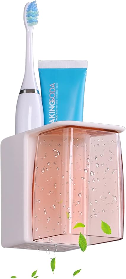 Amazon Layuki 歯ブラシスタンド 歯ブラシホルダー 歯ブラシ立て 壁掛け式 マグネット 吊り下げコップ付き ピンク 歯ブラシスタンド ホーム キッチン オンライン通販