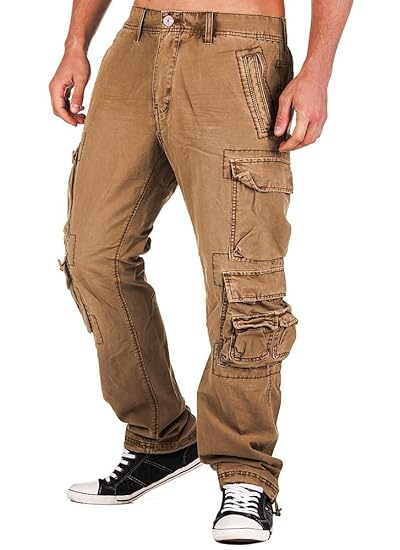 Jet Lag Herren Hose Cargohose mit vielen Taschen