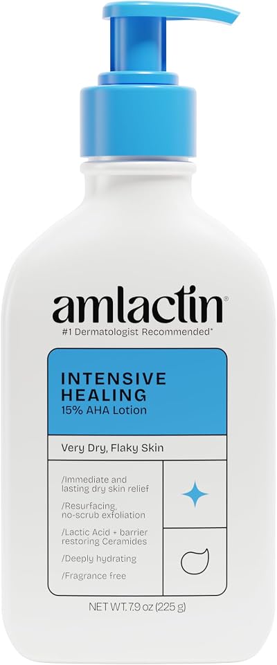 AmLactin Rapid Relief Restoring Lotion Ceramides 7.9 Oz Paraben Free