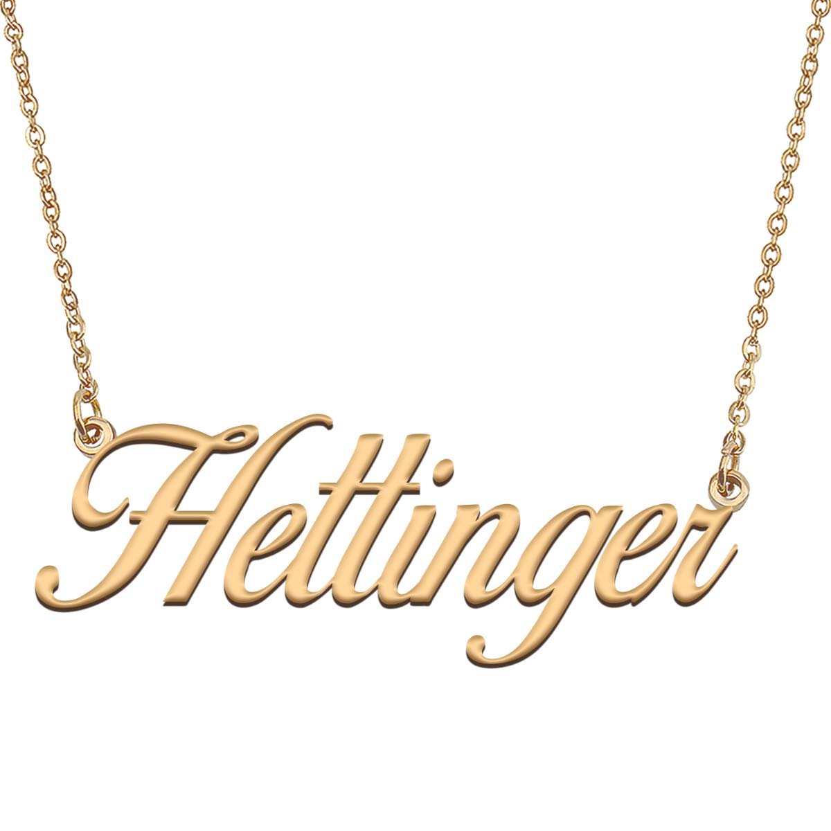 HUAN XUN Customized Custom Simple Any Name Necklace