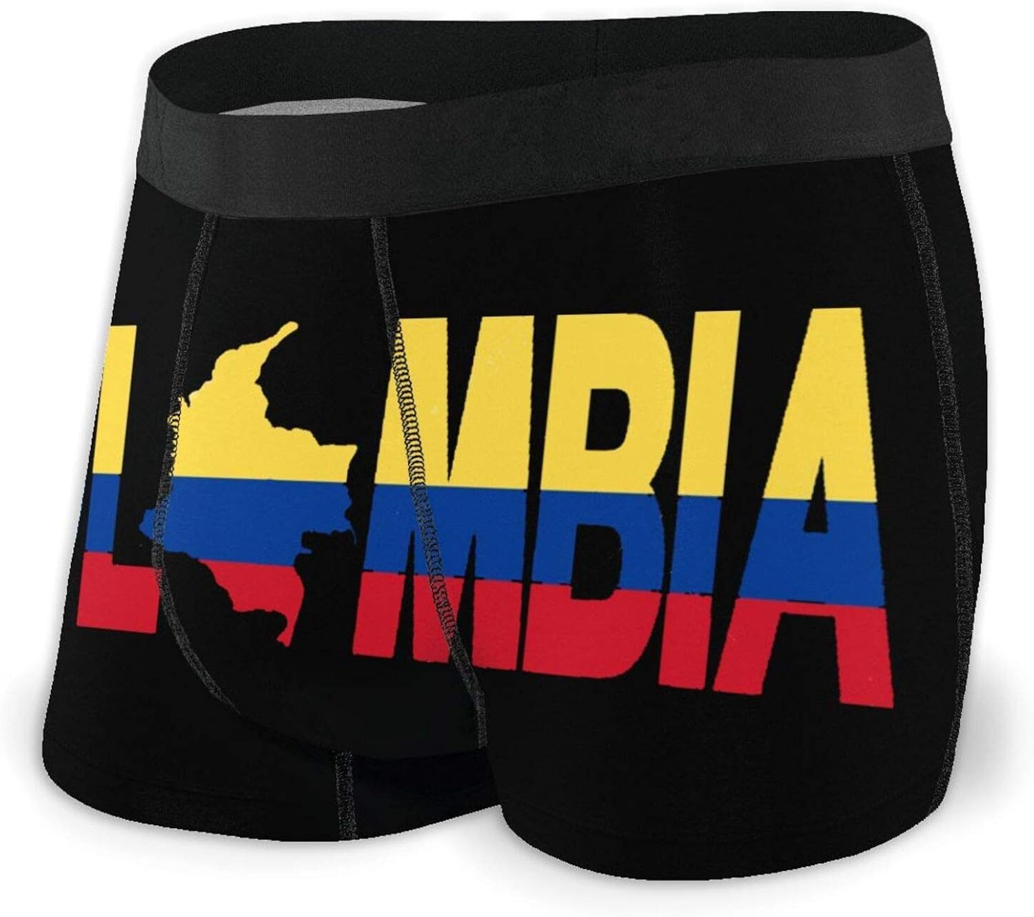 Colombian Flag Colombia Men's Underwear Boxer Briefs Breathable Short Leg Underwear SXXL