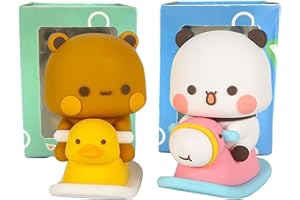 WADY 2PCS Bears Car Dashboard Decorations, Merchandise, Merchandise for Car Decor Accessories Tabletop Ornaments, Cartoon Car