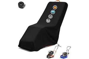 UUT Plate Compactor Cover, 420D Oxford Waterproof & UV-Resistant Protective Cover, Universal Fit for WEN/BELLE/YARDMAX Vibratory, Soil & Paver Models, Plate Tamper Vover with 4000mm Waterproof Rating.