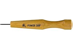 Mikisyo Hamono Honpo Power Grip carving knife, Alloy Steel & Iron Blade, 1.5MM Round, Wood Handle