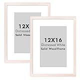 Golden State Art, 12x16 Wood Picture Frame - White