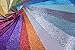 WENTO Assorted Colors 25pcs 12” x 12” (30cm x 30cm) Sparkly Superfine Glitter Fabric for Bows Making,Glitter Fabric Sheets for DIY Craft,Bows Glitter Fabric,Fabric for Sparkly Hair Accessories