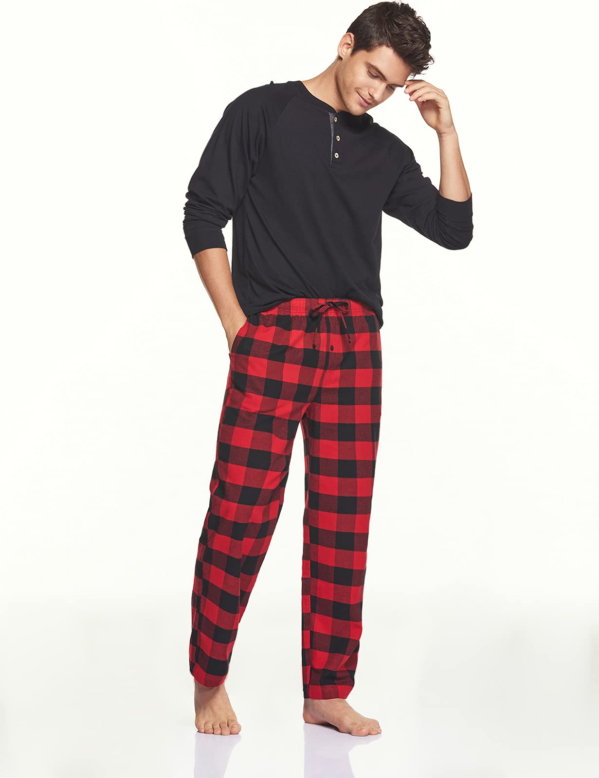 Cotton Plaid Flannel Pajama Pants