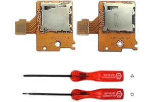 Partsatoz Pack of 2 Micro SD Card Reader Board Memory TF Card Slot Socket Replacement for Nintendo Switch NS 2017 Console HAC-SD-01 with Opening Tool