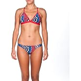 ARENA Women's Zig Zag MaxLife Tie Back Top