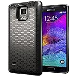 Samsung Galaxy Note 4 Extended Battery Case. Hyperion Samsung Galaxy Note 4 Extended Battery HoneyComb TPU Case / Cover (Fits Hyperion 6400mAh Extended Battery)) [2 Year No Hassle Warranty] (CASE ONLY. Does not include battery) **Hyperion Retail Packaging** - BLACK
