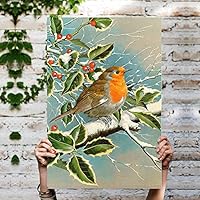 Canvas Wall Art Birds on The Branch Canvas Prints Home Artwork Decoration for Living Room,Bedroom - 12x18 inches