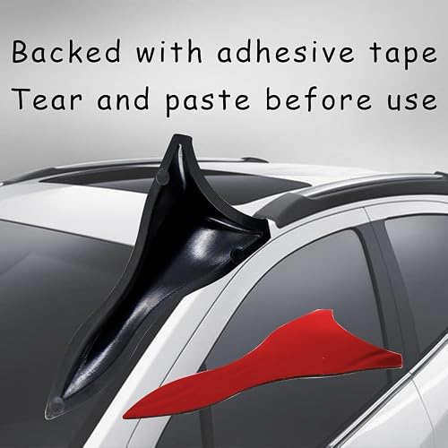thumbnail interactive-video image 1 of 10Pcs Universal Black Shark Fin Diffuser – Vortex Generator Roof Spoiler Wings 1 of 2