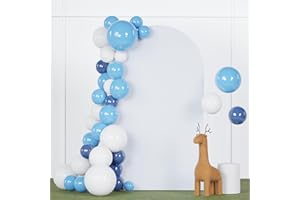 FANPROMS 6FT Wedding Arch Cover White 2-Sided Arch Cover Backdrop Fabric Spandex Arch Backdrop Cover for Chiara Round Top Arch Frame Stretchy Arch Stand Cover for Baby Shower Balloon Party Decoration