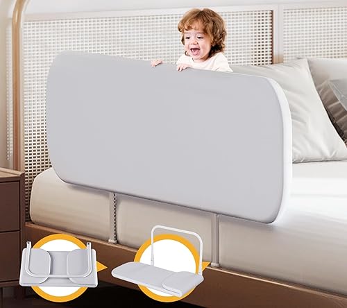 strenkitech Toddler Bed Rails for Travel Baby Guard Bed Rail Portable  Bumper for Crib, Twin, Queen, Full, King Size Beds Easy to Assemble,  Safety