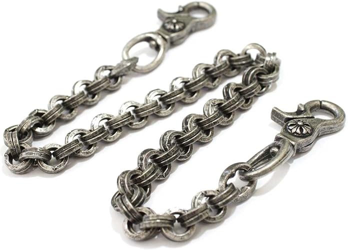 Amazon Co Jp Over Rag ウォレットチェーン アンティークカラーウォレットチェーン ウォレットコード メンズウォレットチェーン クロス フレアー 十字架 メンズアクセサリー 財布 キーホルダー 17春夏 アンティークシルバー ジュエリー