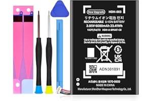 PFHL HDH-003 Battery, [6080mAh] Upgraded 2025 New 0 Cycle Battery Replacement for Nintendo Switch Lite, Lite HDH-003 HDH-001 Lite with Adhesive Tape Tool Repair Kit