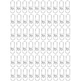 60 Pcs Swivel Lobster Claw Clasps Key Chain Hooks Zinc Alloy Swivel Slasp for Jewelry Making Bags Keychain Art Crafts