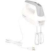 BLACK+DECKER Lightweight Hand Mixer, White, MX1500W