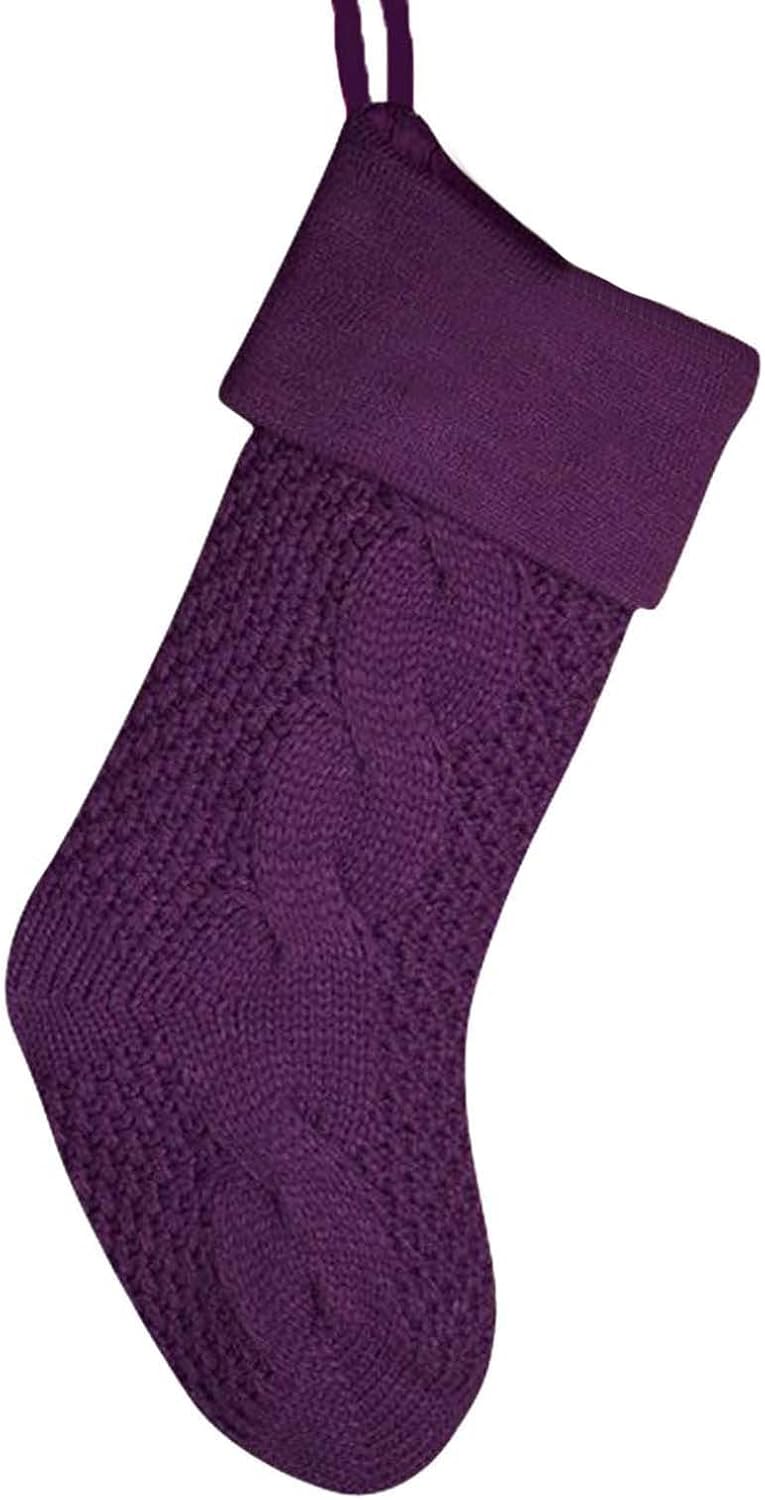 Ornament Hooks - ZZWXWA Christmas Stockings, Hanging Christmas Knitted Wool Home Wall Decoration, Christmas Candy Bag Socks Gift Bag Socks