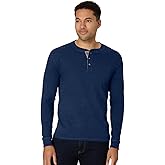 Hanes Mens T-Shirts, Men's Beefyt Henley Shirts, Men's Cotton Long Sleeve Shirts