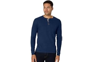 Hanes Mens T-Shirts, Men's Beefyt Henley Shirts, Men's Cotton Long Sleeve Shirts