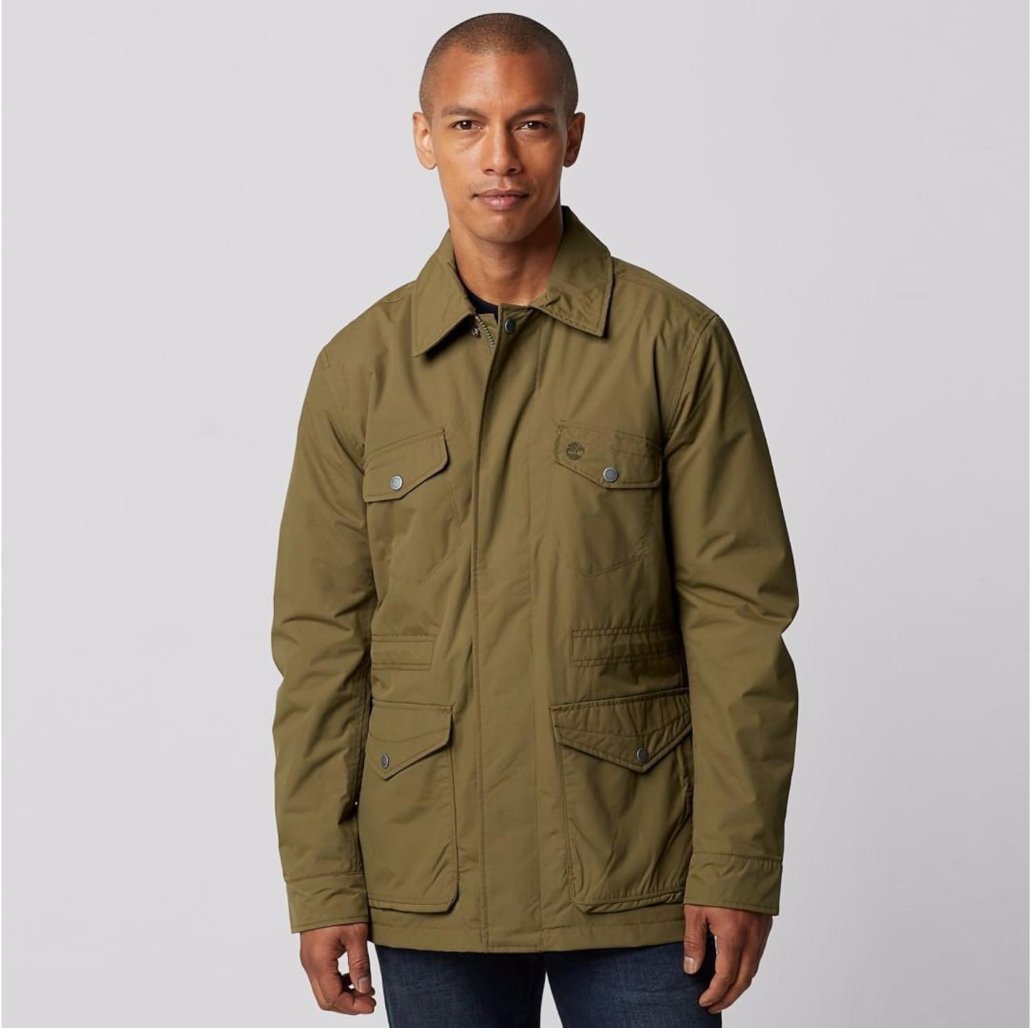 brown timberland jacket