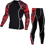 Vêtement Sport Homme 5 Pièces Ensemble Sport Homme 5 Pièces - T-shirt Manches Longues/courtes Short Collant - Séchage Rapide Short Compression Running Gym