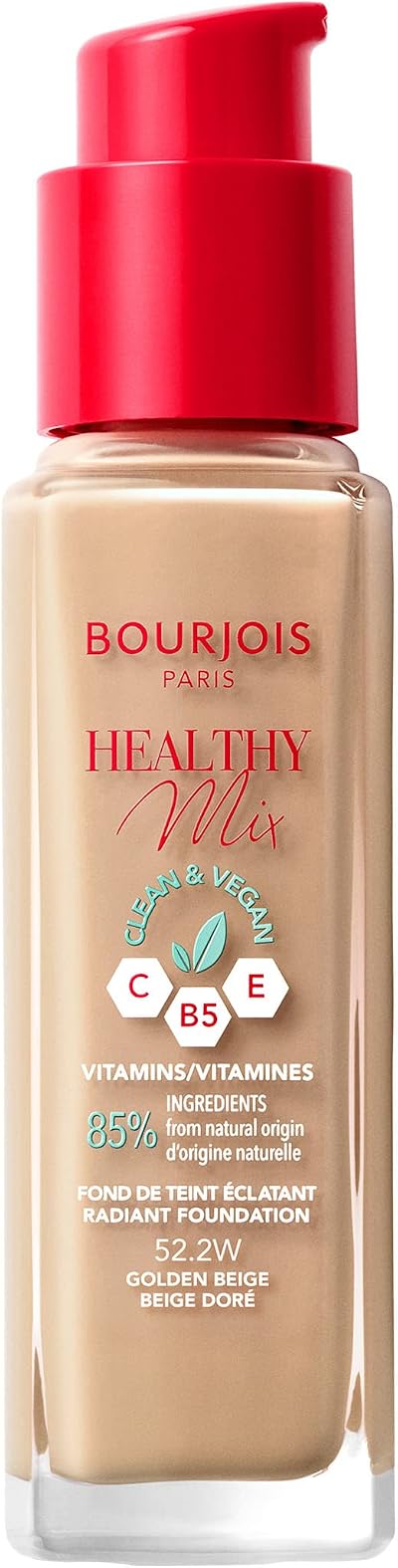 Bourjois Healthy Mix Foundation 52.2 Golden Beige - 30ml/1.0oz