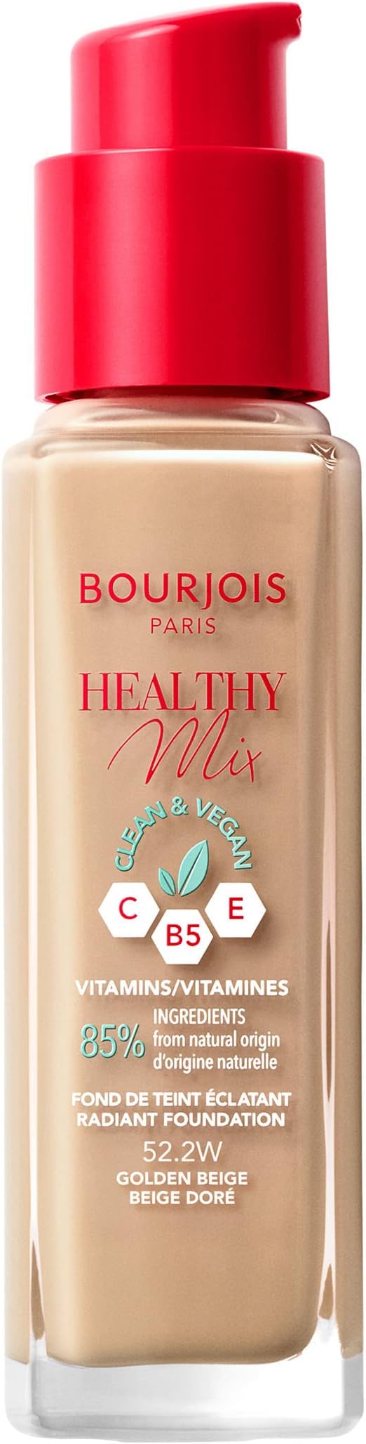 Bourjois Healthy Mix Foundation 52.2 Golden Beige - 30ml/1.0oz