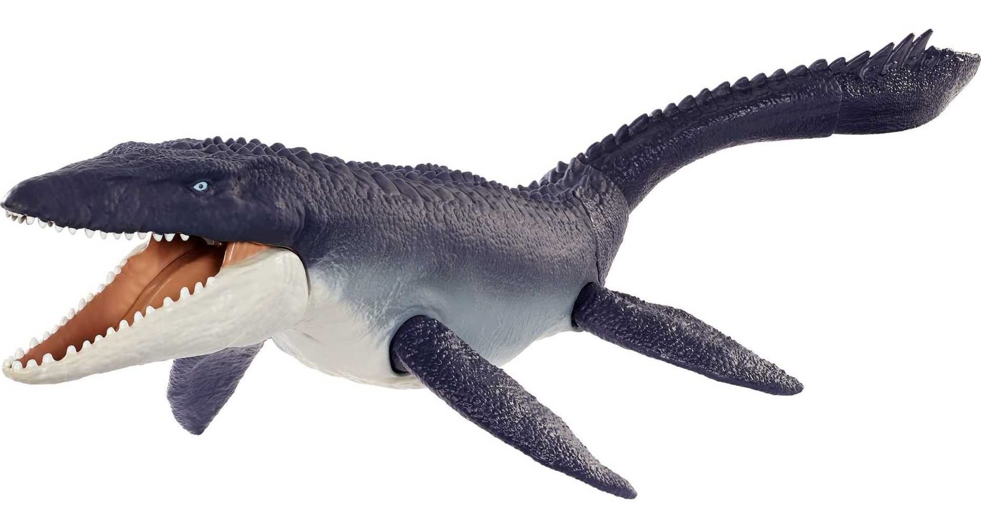 Jurassic World: Dominion Mosasaurus Dinosaur Action Figure 29 inches Long, Movable Joints, Physical & Digital Play, Toy Ages 4 Years & Older