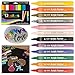 Acrylic Paint Pens for Rocks Painting, Glass, Metal, Canvas, Easter Egg, Halloween Pumpkin, Wood, Ceramic, Fabric, Photo Album, DIY Craft Supplies, Acrylic Paint Marker Pens Set of 12 Colors