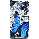 Galaxy S3 Case, Vogue Shop Sparkle Pattern Premium Pu Leather Wallet Case [Stand Feature] Type Magnet Design Flip Protective Case Cover (Built-in Credit Card/ID Card Slot)