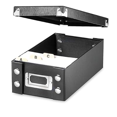 Snap-N-Store Durable Collapsible Index Card File, Fits 1100 3 x 5 Inch Index Cards (SNS01573)