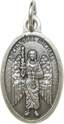 Amazon 大天使 ミカエル メダイ ペンダント 高潔と公正 警察官の守護天使 イタリア製 ネックレス 通販
