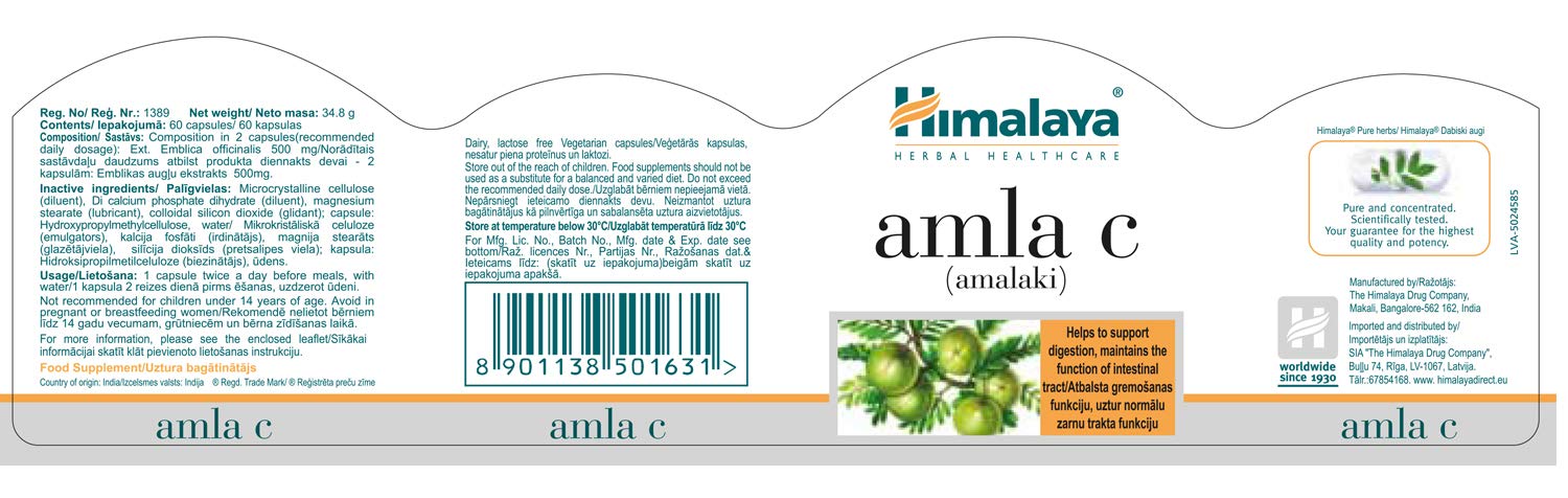Buy Himalaya Wellness Pure Herbs Amalaki Immunity Wellness 60 Tablets Online At Low Prices In India Amazon In