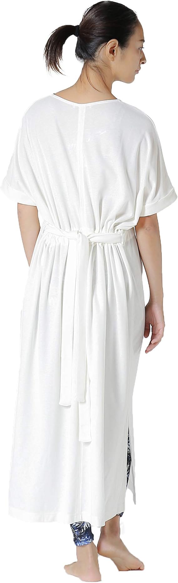 Amazon ジュリエ ヨガウェア レーヨンミラノリブ ワンピース レディース 1 オフホワイト ワンピース チュニック 通販