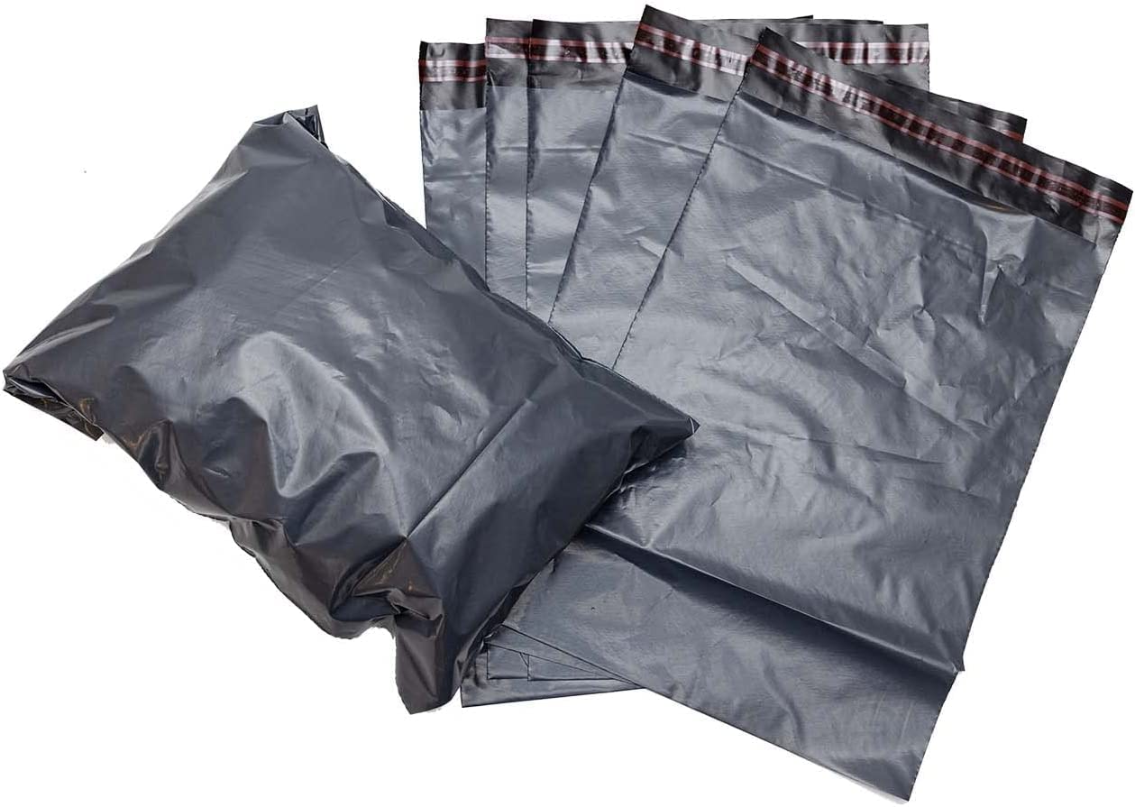 Grey Mailing Bags 13 x 19 (330 x 485mm) Self Seal Strong Poly Plastic Polythene Envelopes Postal Bag Postage Pouch Packaging Shipping Parcels Small Medium Large Sizes Durable Mailers (50)