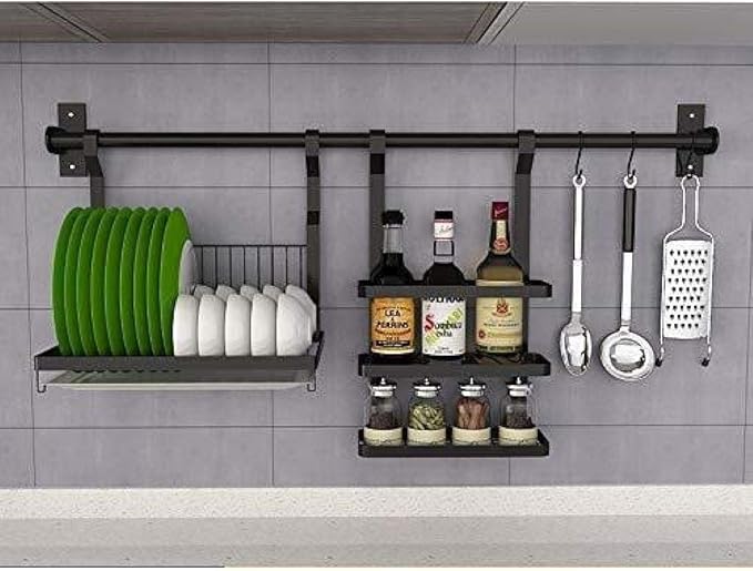 CCCLLL Organizador de Acero Inoxidable, Estante de Cocina para