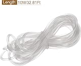 sourcing map Rubber Screen Spline Sealing Strip 5.5mm OD Translucent 10M/32.81Ft view 2