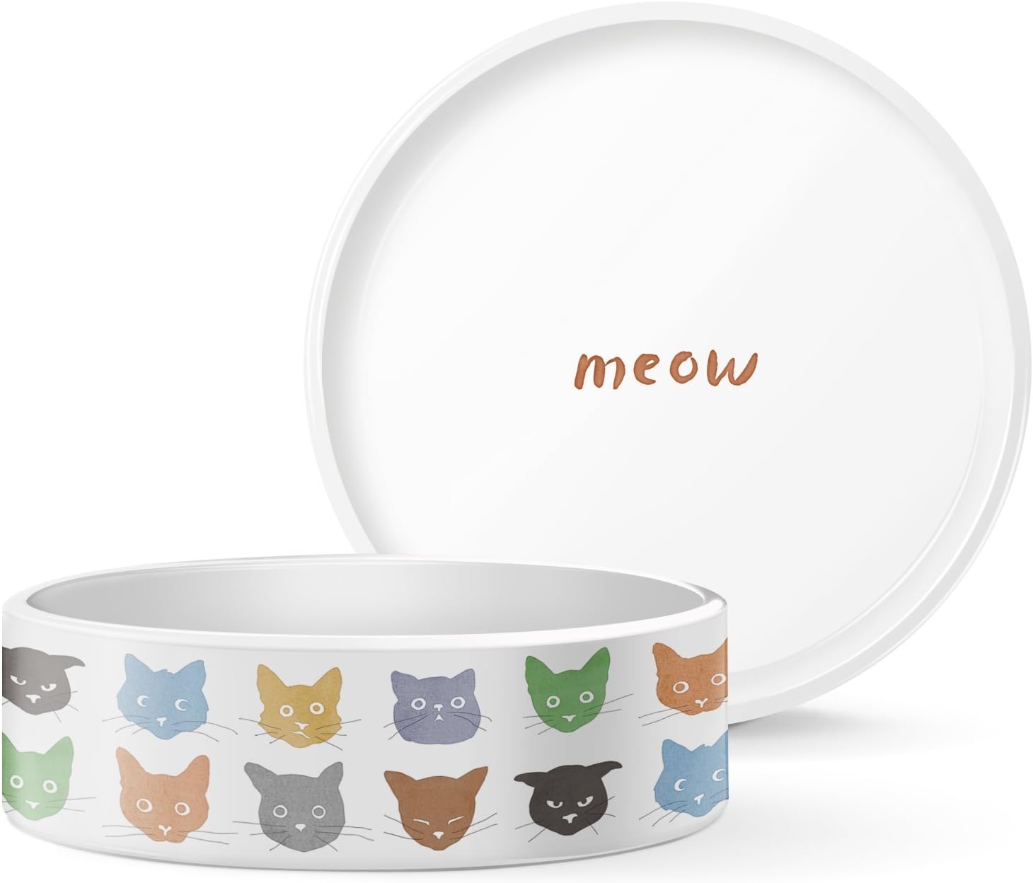 Fringe Studio Watercolor Cat Pet Bowl, Small Amazon.co.uk Pet Supplies